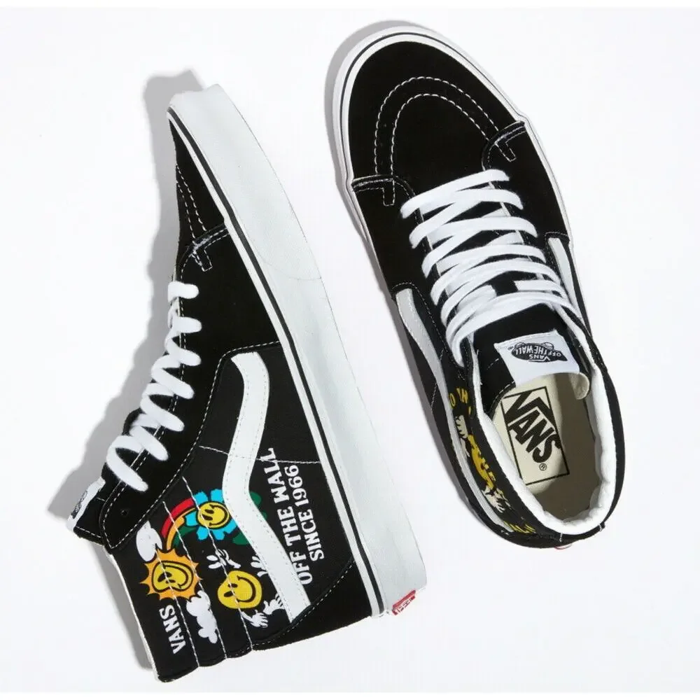 Vans Project X Better Day SK8-Hi Skate Shoes Mens 4.5 Womens 6 Black White